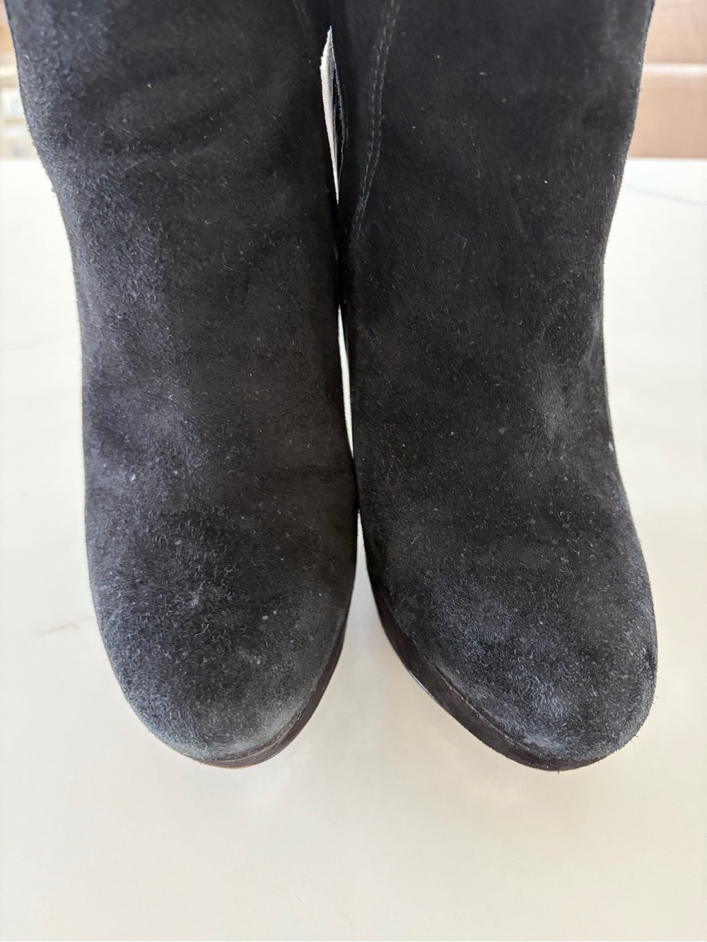 Sam Edelman Amber Black Over the Knee Platform Stiletto Boots Size 8.5 / EU 38.5 - Picture 15 of 16